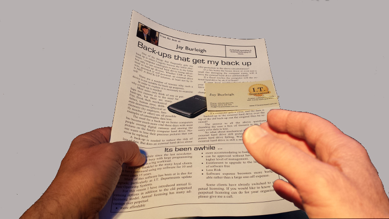 Paper-based newsletters can be used like a glorified business card.