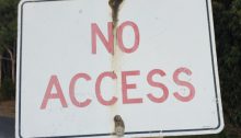 Signpost with words "No Access"