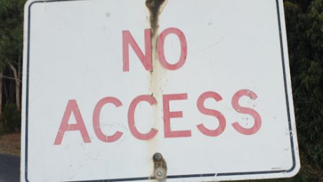 Signpost with words "No Access"